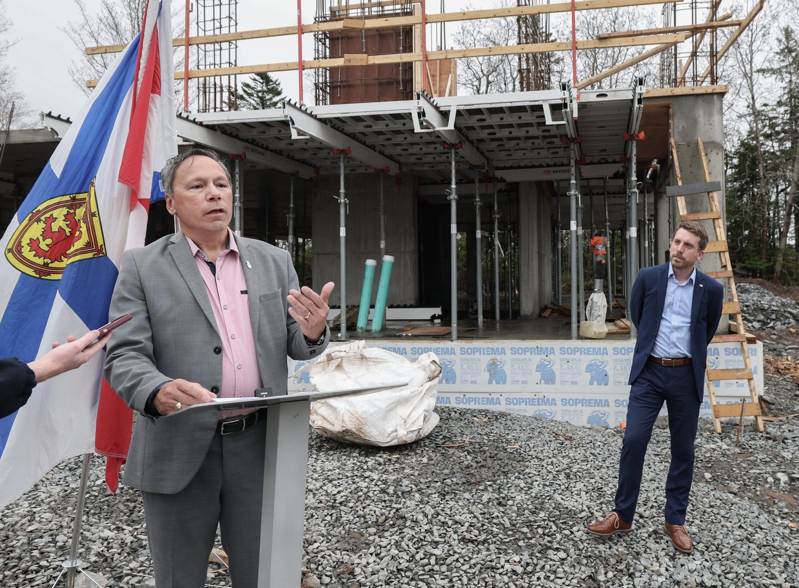 Brian Wong, MLA for Waverley-Fall River-Beaver Bank, speaks on behalf of Brendan Maguire, Minister of Education and Early Childhood Development. (Province of Nova Scotia)